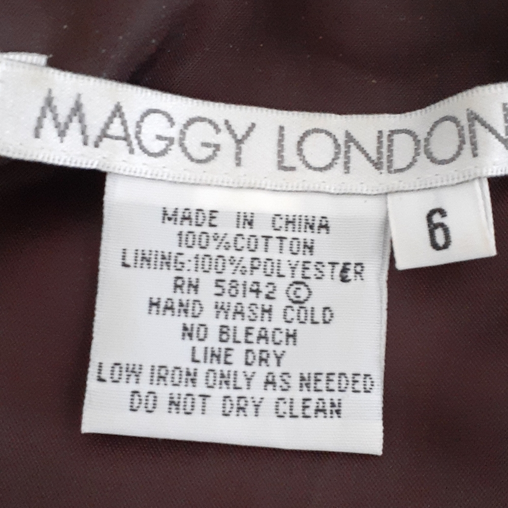 Vtg Maggy london jacket size 6 - Picture 13 of 14